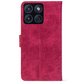 Чохол-книжка Crazy Horse Clasic для Moto Edge 70 Magenta (Front)