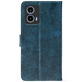 Чохол-книжка Crazy Horse Clasic для Motorola G35 Dark Blue (Front)