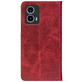 Чохол-книжка Crazy Horse Clasic для Motorola G35 Red Wine (Strong)