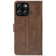 Чохол-книжка Crazy Horse Clasic для Moto G86 Power Brown (Front)