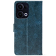 Чохол-книжка Crazy Horse Clasic для Oppo Reno 13 5G Dark Blue (Front)
