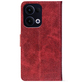 Чохол-книжка Crazy Horse Clasic для Oppo Reno 13 5G Red Wine (Front)