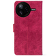 Чохол-книжка Crazy Horse Clasic для Poco F7 Ultra Magenta (Front)