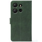 Чохол-книжка Crazy Horse Clasic для Tecno POP 7 Dark Green (Front)