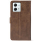 Чохол-книжка Crazy Horse Clasic для Motorola G84 Brown (Front)