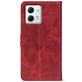 Чохол-книжка Crazy Horse Clasic для Motorola G84 Red Wine (Front)