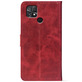 Чохол-книжка Crazy Horse Clasic для Poco C40 Red Wine (Front)