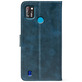 Чохол-книжка Crazy Horse Clasic для Tecno Pop 4 Pro Dark Blue (Front)