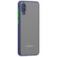 Матовый чехол Frosted Matte для Samsung A022 Galaxy A02 Синий