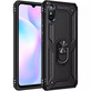 Противоударный чехол Military Ring Case для Xiaomi Redmi 9A Черный