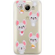 Прозрачный чехол Uprint Huawei Y3 2017 с 3D-глазками Mouse