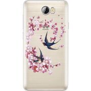 Чехол со стразами Huawei Y5 2 Swallows and Bloom