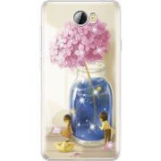 Чехол со стразами Huawei Y5 2 Little Boy and Girl
