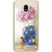 Чехол со стразами Samsung J400 Galaxy J4 2018 Little Boy and Girl