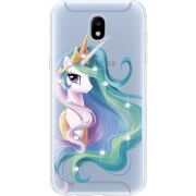 Чехол со стразами Samsung J530 Galaxy J5 2017 Unicorn Queen