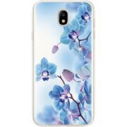 Чехол со стразами Samsung J730 Galaxy J7 2017 Orchids