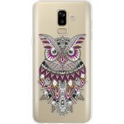 Чехол со стразами Samsung J810 Galaxy J8 2018 Owl