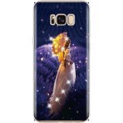 Чехол со стразами Samsung G955 Galaxy S8 Plus Girl with Umbrella