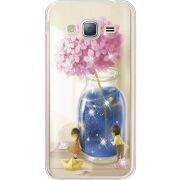 Чехол со стразами Samsung J320 Galaxy J3 Little Boy and Girl