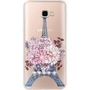 Чехол со стразами Samsung J415 Galaxy J4 Plus 2018 Eiffel Tower