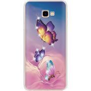 Чехол со стразами Samsung J415 Galaxy J4 Plus 2018 Butterflies