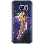 Чехол со стразами Samsung G930 Galaxy S7 Girl with Umbrella