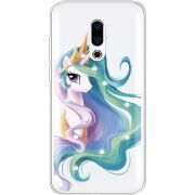 Чехол со стразами Meizu 16 Plus Unicorn Queen