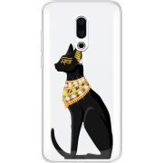 Чехол со стразами Meizu 16 Plus Egipet Cat