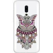 Чехол со стразами Meizu 16 Plus Owl