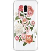 Чехол со стразами Meizu 16 Plus Love