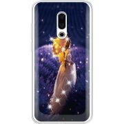 Чехол со стразами Meizu 16 Plus Girl with Umbrella