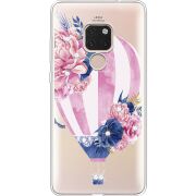 Чехол со стразами Huawei Mate 20 Pink Air Baloon
