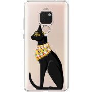 Чехол со стразами Huawei Mate 20 Egipet Cat