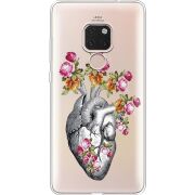 Чехол со стразами Huawei Mate 20 Heart