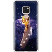 Чехол со стразами Huawei Mate 20 Girl with Umbrella