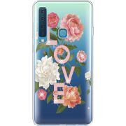 Чехол со стразами Samsung A920 Galaxy A9 2018 Love