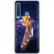 Чехол со стразами Samsung A920 Galaxy A9 2018 Girl with Umbrella