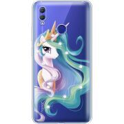 Чехол со стразами Honor Note 10 Unicorn Queen