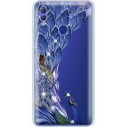 Чехол со стразами Honor Note 10 Peafowl