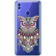 Чехол со стразами Honor Note 10 Owl