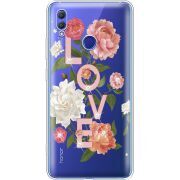 Чехол со стразами Honor Note 10 Love