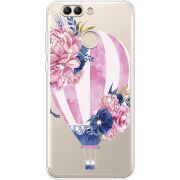 Чехол со стразами Huawei Nova 2 Pink Air Baloon