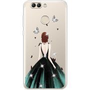 Чехол со стразами Huawei Nova 2 Girl in the green dress