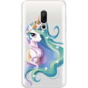 Чехол со стразами Meizu 15 Unicorn Queen