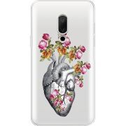 Чехол со стразами Meizu 15 Heart