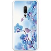 Чехол со стразами Meizu 15 Orchids
