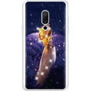 Чехол со стразами Meizu 15 Girl with Umbrella