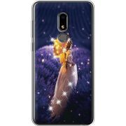 Чехол со стразами Meizu M8 Lite Girl with Umbrella