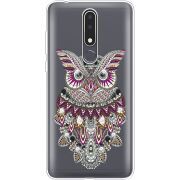 Чехол со стразами Nokia 3.1 Plus Owl