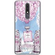 Чехол со стразами Nokia 3.1 Plus Perfume bottle